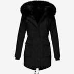 Kira | Women’s Hooded Fleece-Lined Drawstring Parka Jacket