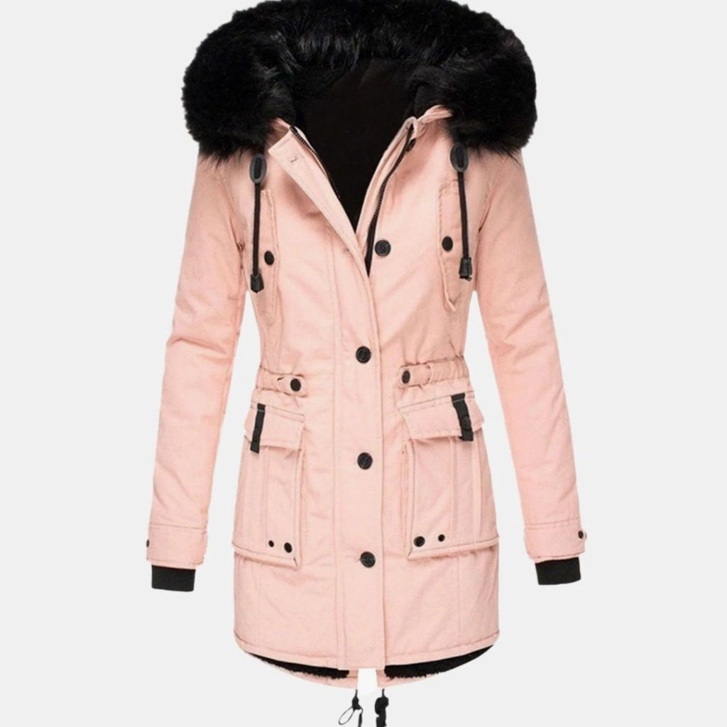 Kira | Women’s Hooded Fleece-Lined Drawstring Parka Jacket