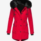 Kira | Women’s Hooded Fleece-Lined Drawstring Parka Jacket
