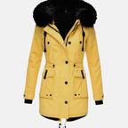 Kira | Women’s Hooded Fleece-Lined Drawstring Parka Jacket