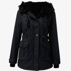 Kira | Women’s Hooded Fleece-Lined Drawstring Parka Jacket
