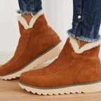 Callie | Women’s Sherpa-Lined Moc-Toe Platform Booties