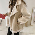 Hazel | Women’s Paneled Suede Biker Jacket