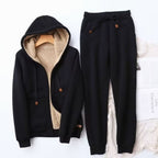 Ember | Sherpa-Lined Zip Hoodie & Jogger Fleece Tracksuit Set