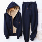 Ember | Sherpa-Lined Zip Hoodie & Jogger Fleece Tracksuit Set