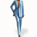 Margot | Women’s Double-Breasted Peak-Lapel Tailored Trouser Suit Set