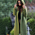 Astrid | Women’s Hooded Chunky Ribbed Long Knit Cardigan