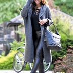 Astrid | Women’s Hooded Chunky Ribbed Long Knit Cardigan