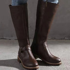 Dakota | Women’s Knee-High Ankle-Buckle Leather Riding Boots