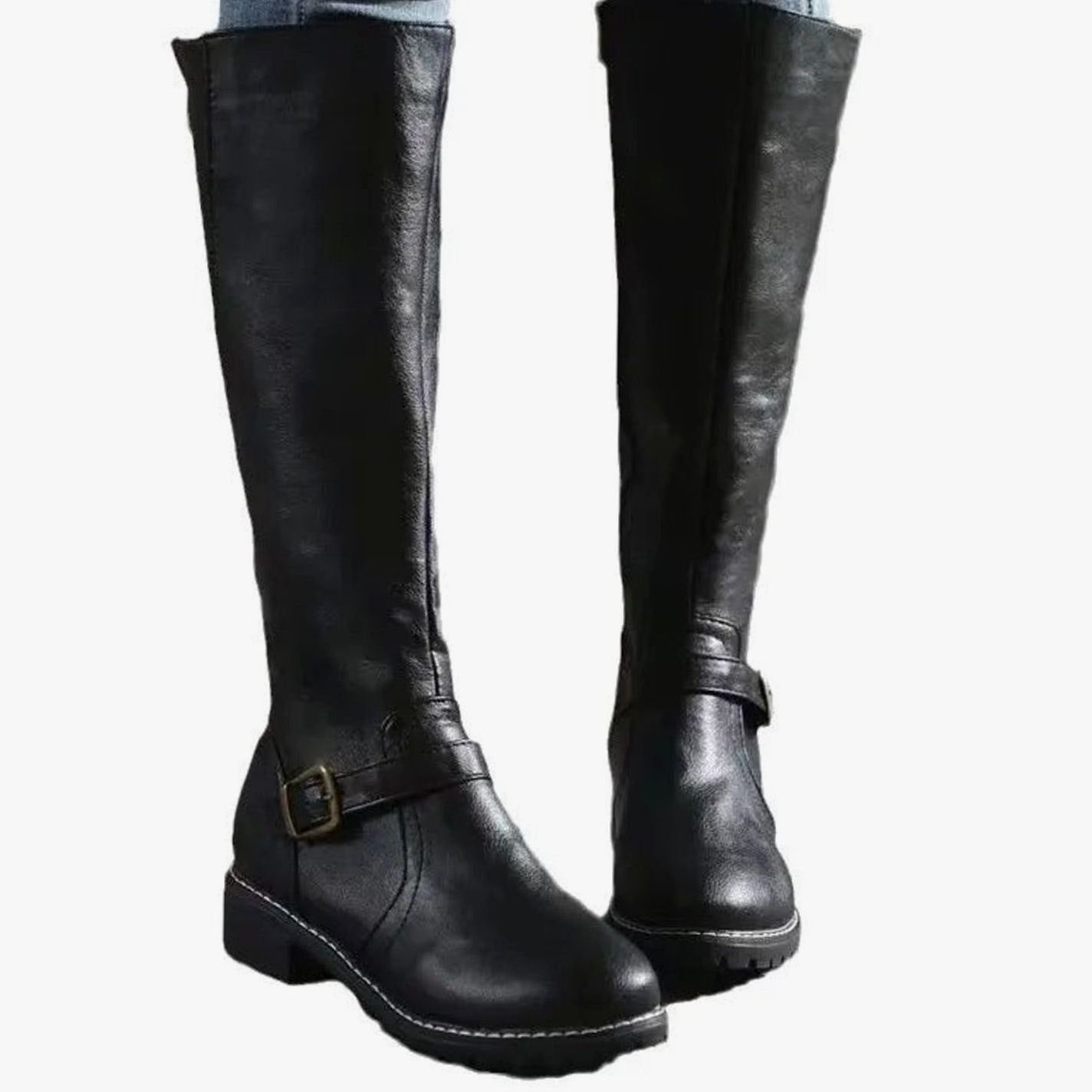 Willow | Women’s Ankle Buckle Knee-High Riding Boots
