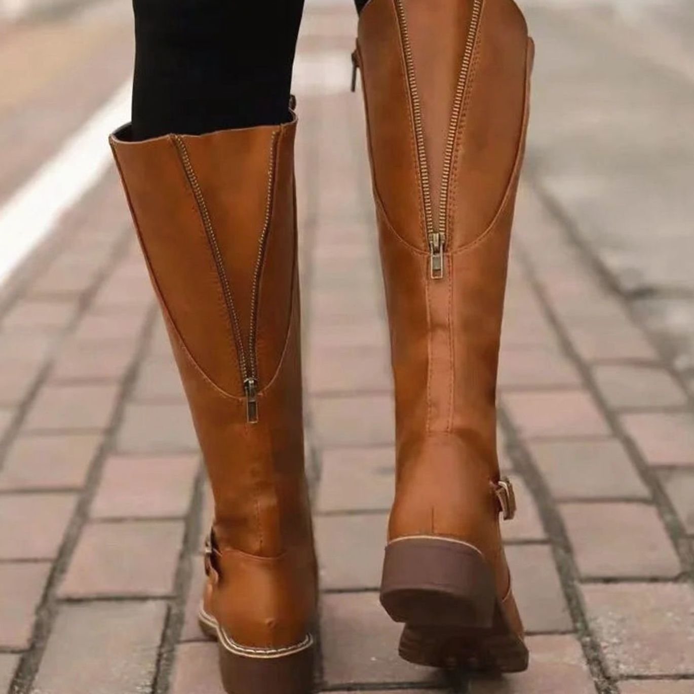 Willow | Women’s Ankle Buckle Knee-High Riding Boots