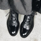 Kora | Women’s Cap-Toe Slender Lace-Up Mid-Calf Ankle Boots