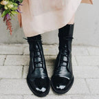 Kora | Women’s Cap-Toe Slender Lace-Up Mid-Calf Ankle Boots