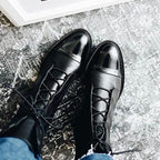 Kora | Women’s Cap-Toe Slender Lace-Up Mid-Calf Ankle Boots