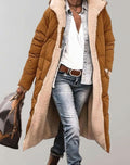 Kira | Women’s Hooded Sherpa-Lined Long Quilted Puffer Coat