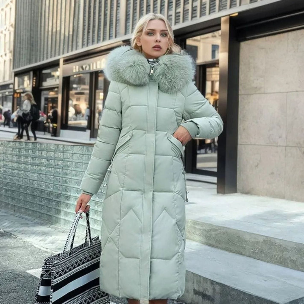 Bianca | Women’s Hooded Long Quilted Puffer Parka
