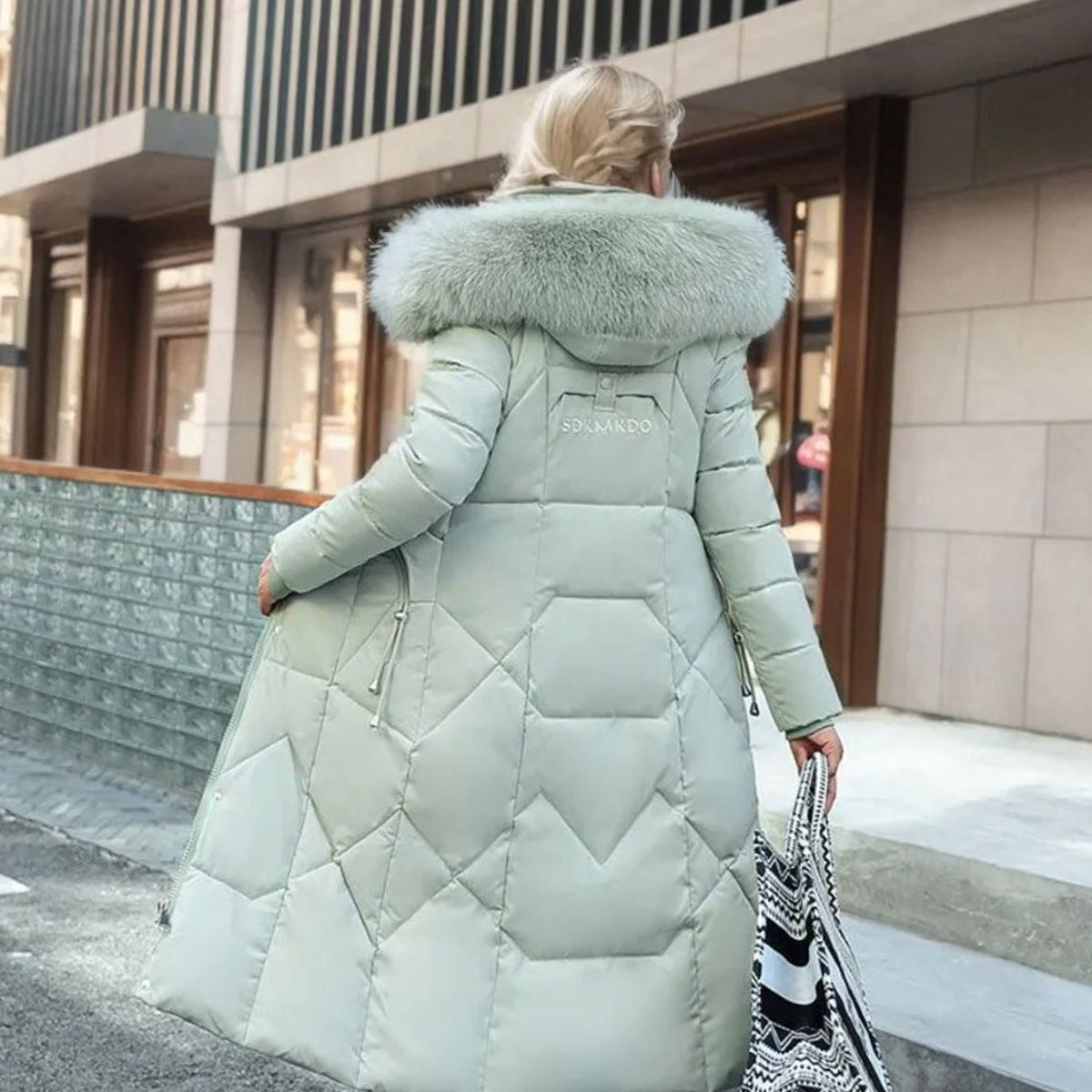 Bianca | Women’s Hooded Long Quilted Puffer Parka