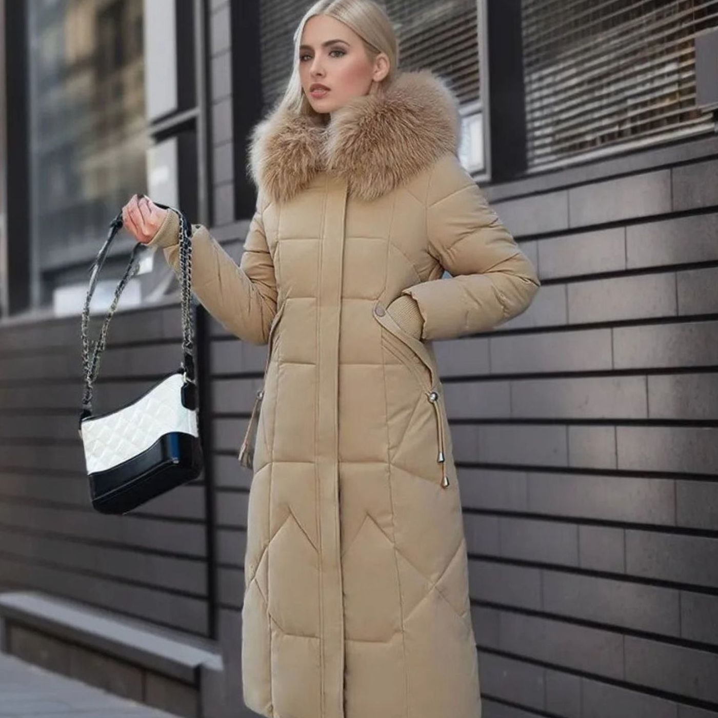 Bianca | Women’s Hooded Long Quilted Puffer Parka