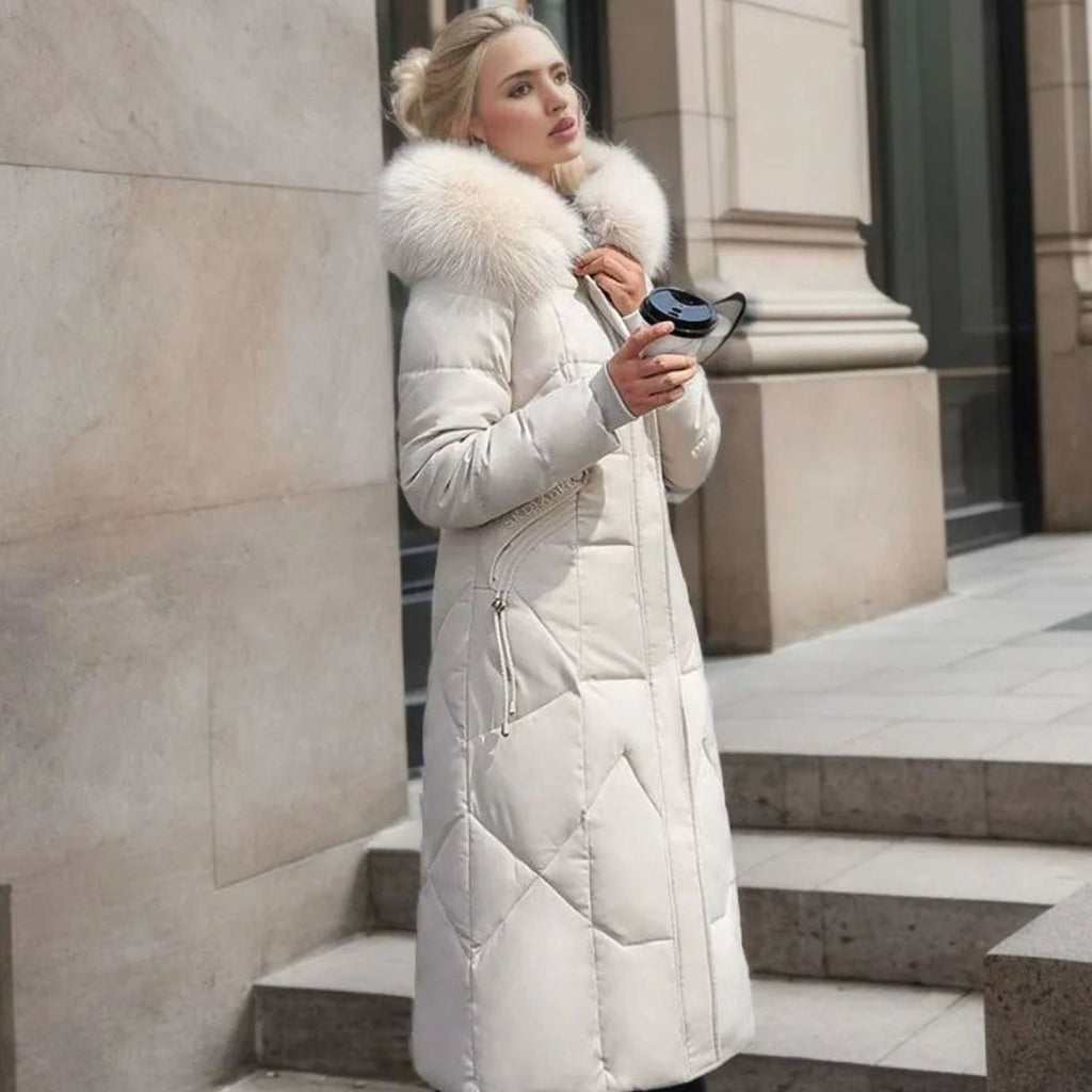 Bianca | Women’s Hooded Long Quilted Puffer Parka