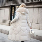 Bianca | Women’s Hooded Long Quilted Puffer Parka