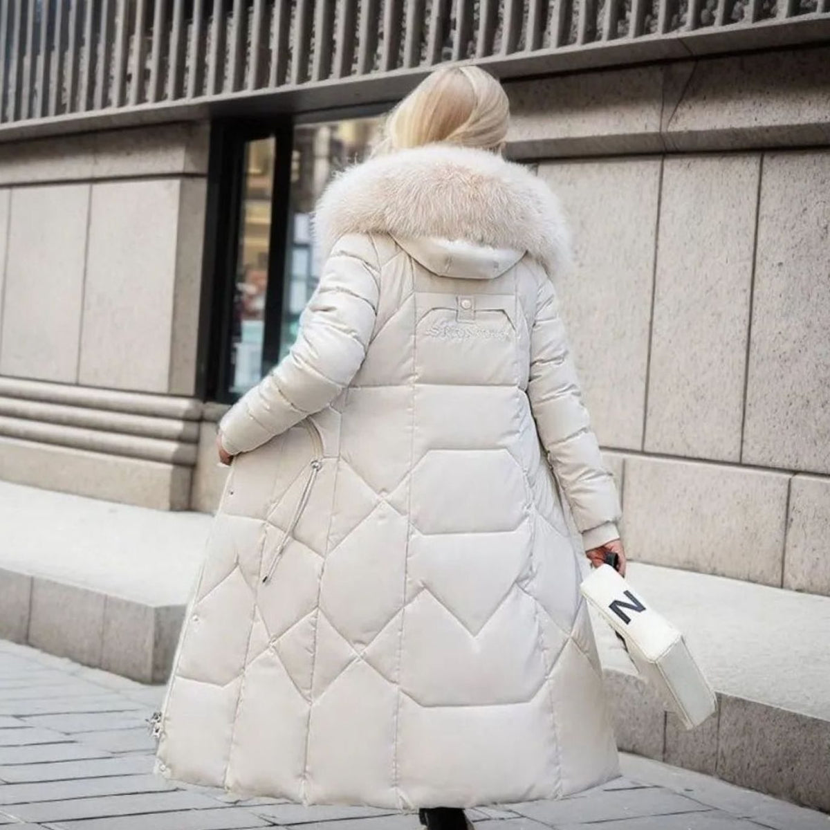 Bianca | Women’s Hooded Long Quilted Puffer Parka