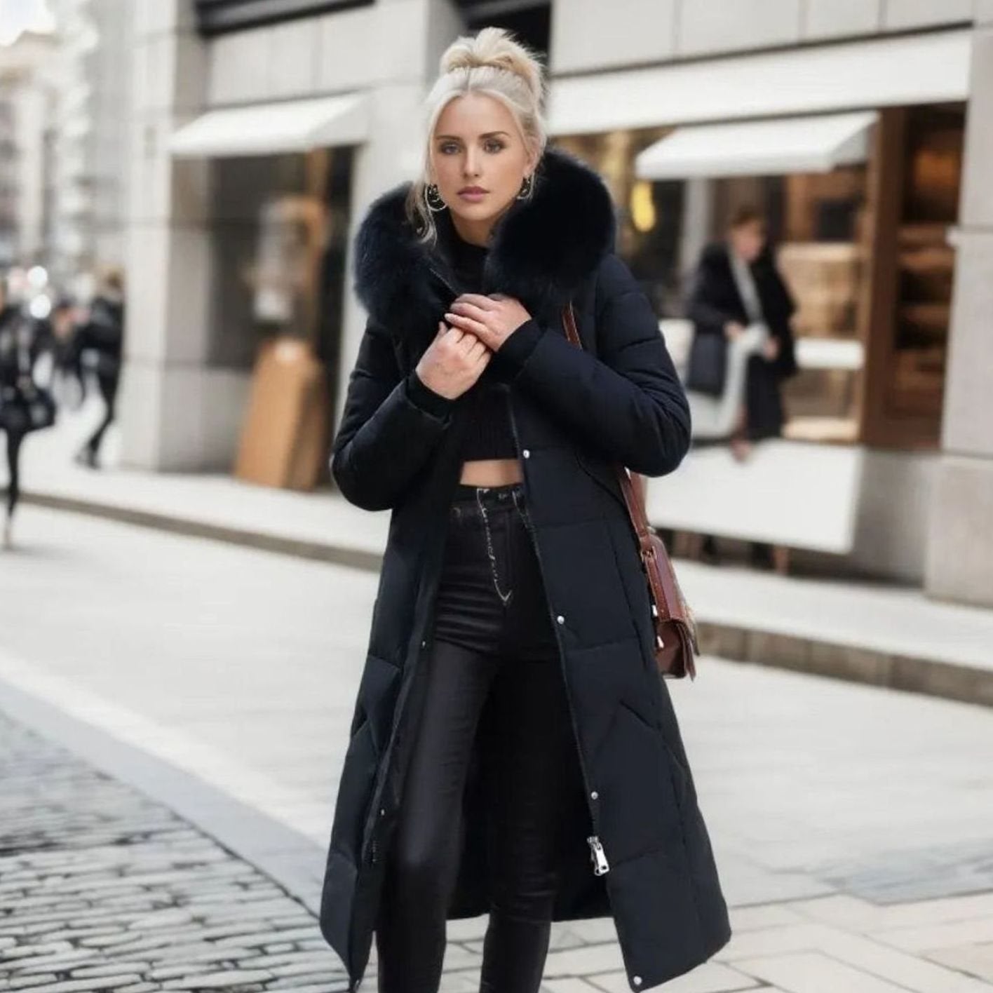 Bianca | Women’s Hooded Long Quilted Puffer Parka