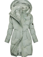 Nora | Women’s Hooded Lined Long Quilted Parka