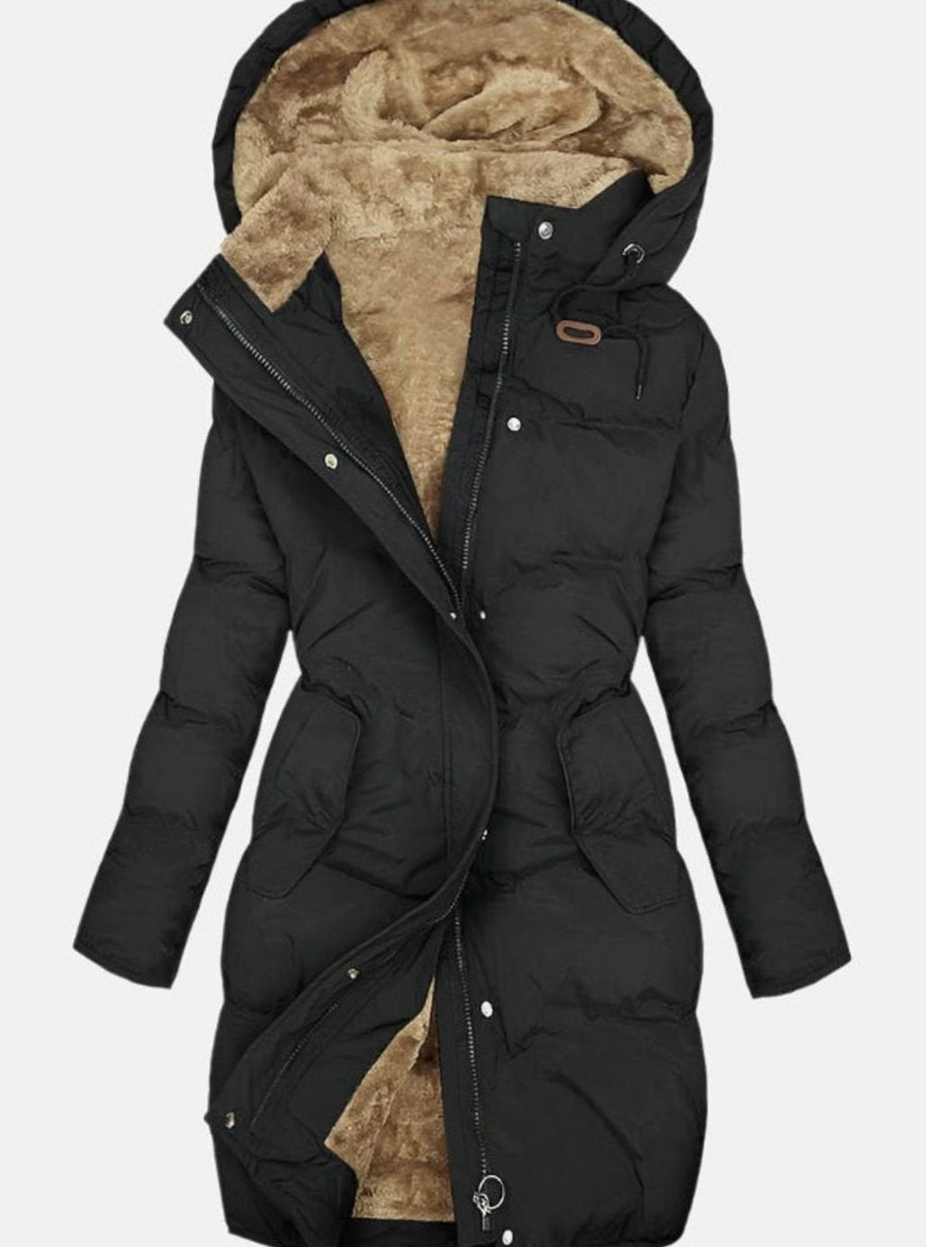 Nora | Women’s Hooded Lined Long Quilted Parka