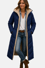 Sloane | Women’s Fleece-Lined Hooded Longline Maxi Puffer Coat
