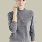 Giselle | Women’s Soft Mock-Neck Fine-Knit Cashmere-Feel Pullover