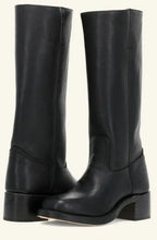 Sierra | Women’s Contrast-Stitched Leather Tall Riding Boots