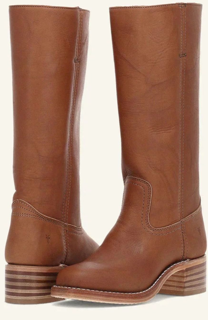 Sierra | Women’s Contrast-Stitched Leather Tall Riding Boots