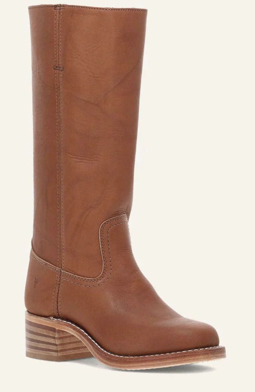 Sierra | Women’s Contrast-Stitched Leather Tall Riding Boots