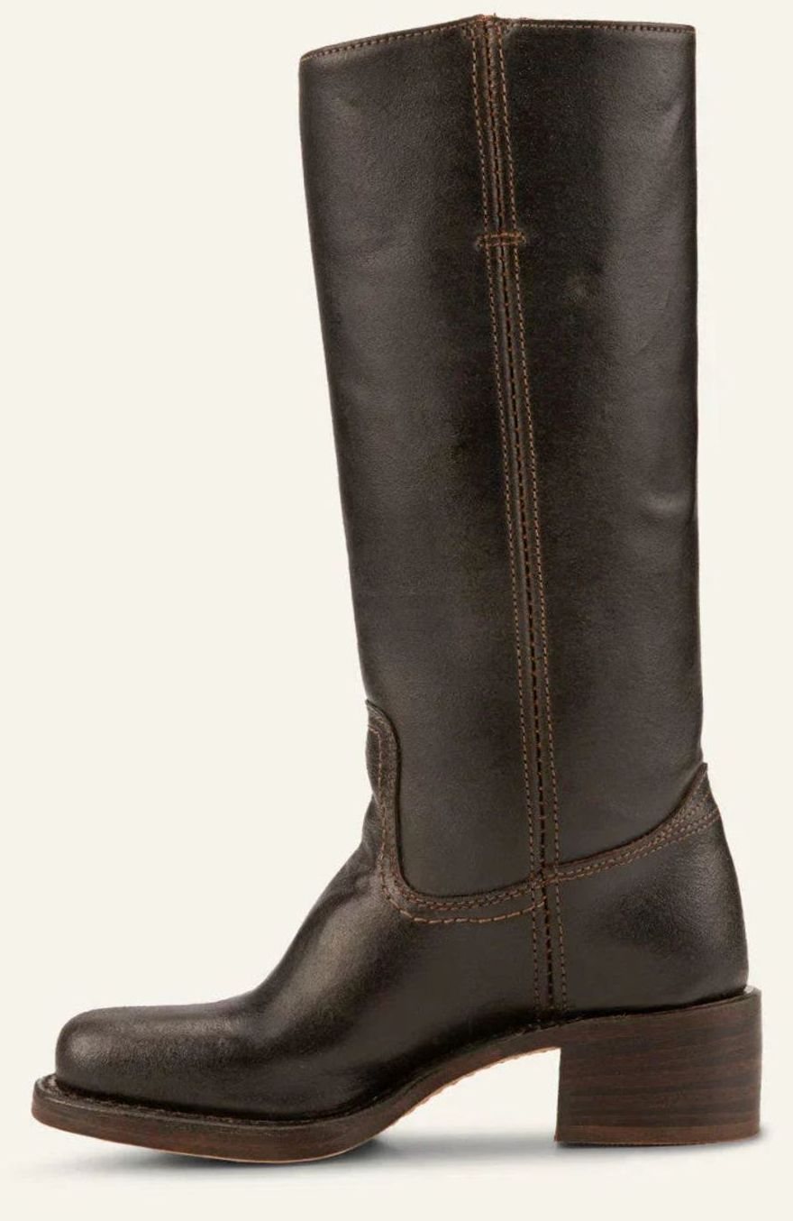 Sierra | Women’s Contrast-Stitched Leather Tall Riding Boots