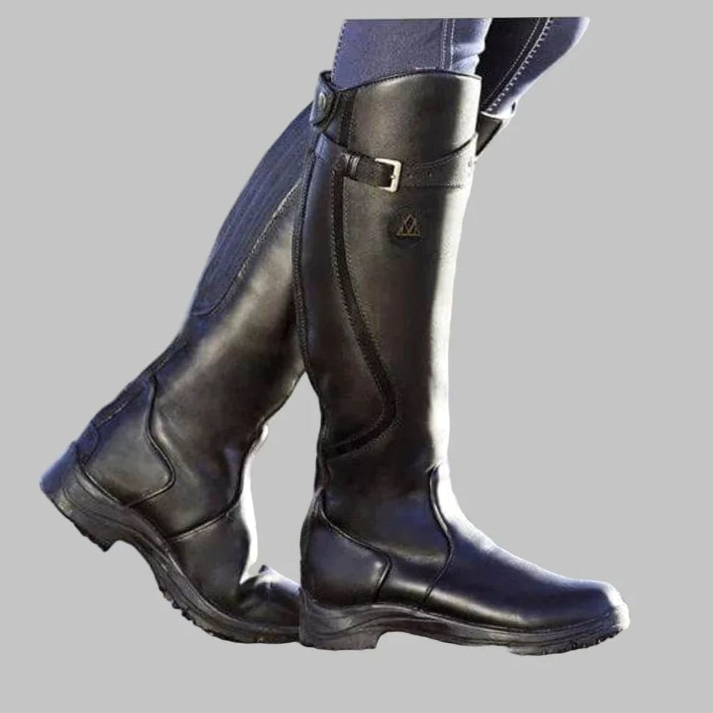 Dakota | Women’s Waterproof Leather Buckle Knee-High Country Riding Boots