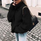 Maren | Women’s Oversized Chunky Knit Turtleneck Slouchy Sweater