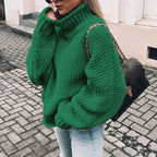 Maren | Women’s Oversized Chunky Knit Turtleneck Slouchy Sweater