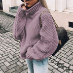 Maren | Women’s Oversized Chunky Knit Turtleneck Slouchy Sweater