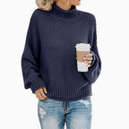 Maren | Women’s Oversized Chunky Knit Turtleneck Slouchy Sweater