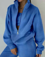 Sloane | Women’s Half-Zip Fleece Sweatshirt & Jogger Set