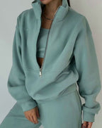 Sloane | Women’s Half-Zip Fleece Sweatshirt & Jogger Set