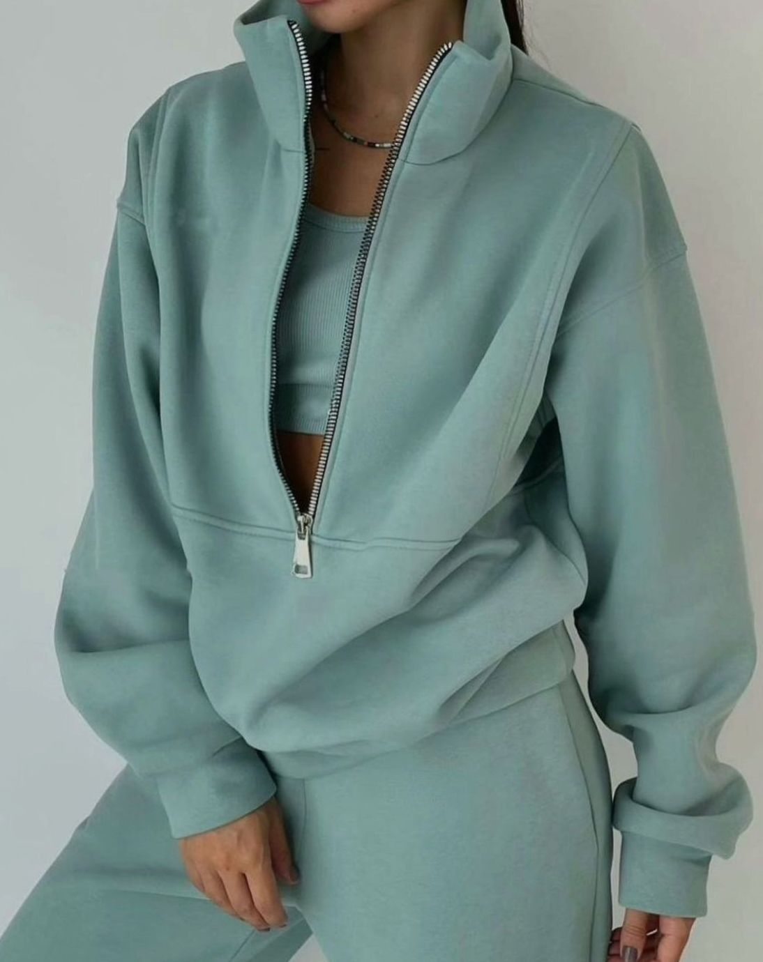 Sloane | Women’s Half-Zip Fleece Sweatshirt & Jogger Set