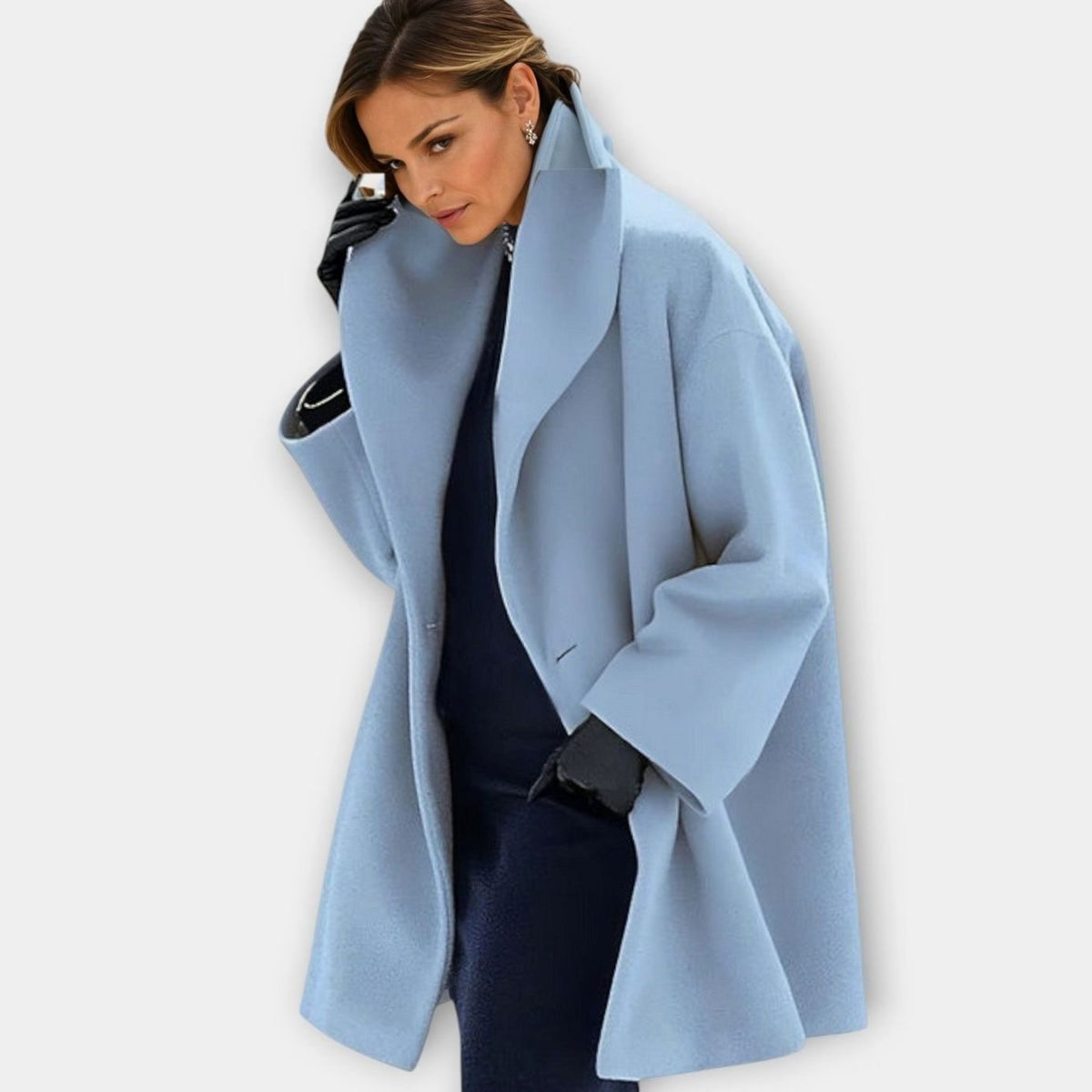 Margot | Women’s Oversized Shawl Collar Wide Sleeve Swing Coat