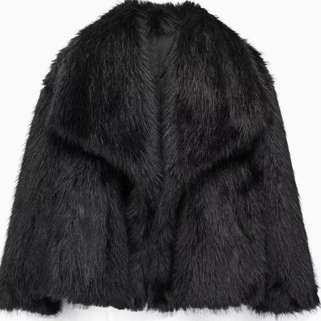 Stella | Women's Relaxed-Fit Open-Front Faux Fur Jacket