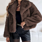 Stella | Women's Relaxed-Fit Open-Front Faux Fur Jacket