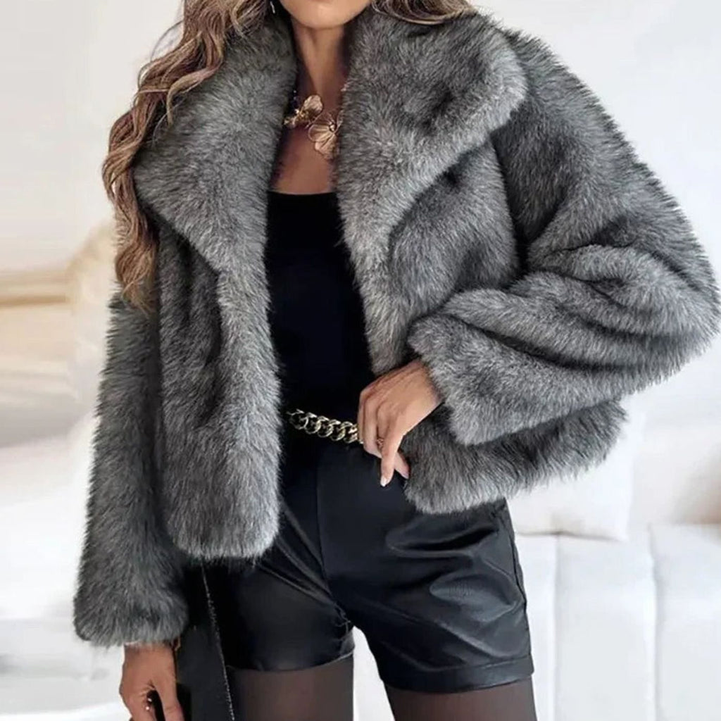 Stella | Women's Relaxed-Fit Open-Front Faux Fur Jacket
