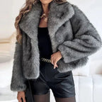 Stella | Women's Relaxed-Fit Open-Front Faux Fur Jacket