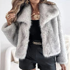 Stella | Women's Relaxed-Fit Open-Front Faux Fur Jacket