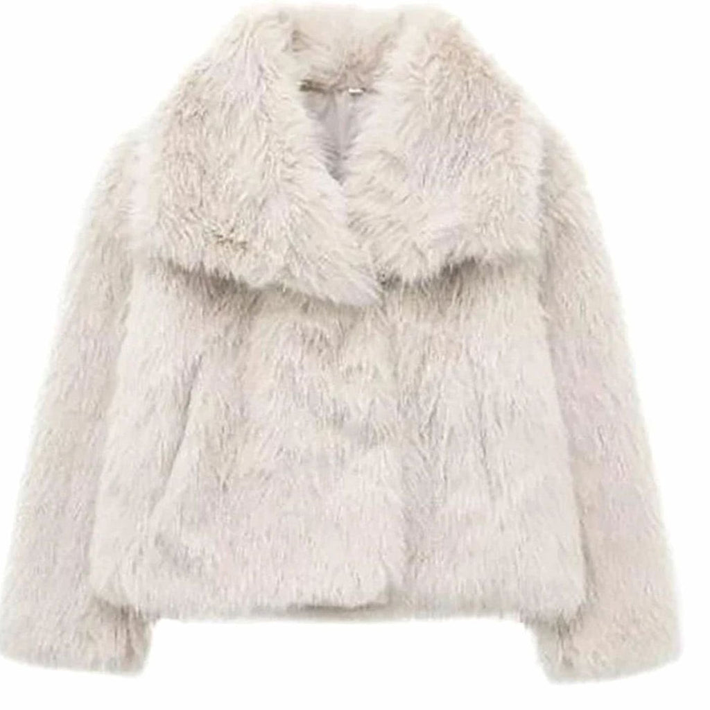 Stella | Women's Relaxed-Fit Open-Front Faux Fur Jacket