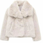 Stella | Women's Relaxed-Fit Open-Front Faux Fur Jacket